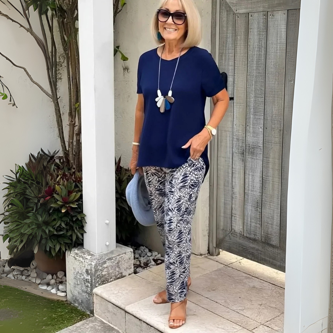 Elise - Elegante kreukvrije set van twee delen met een perfect gevormde pasvorm