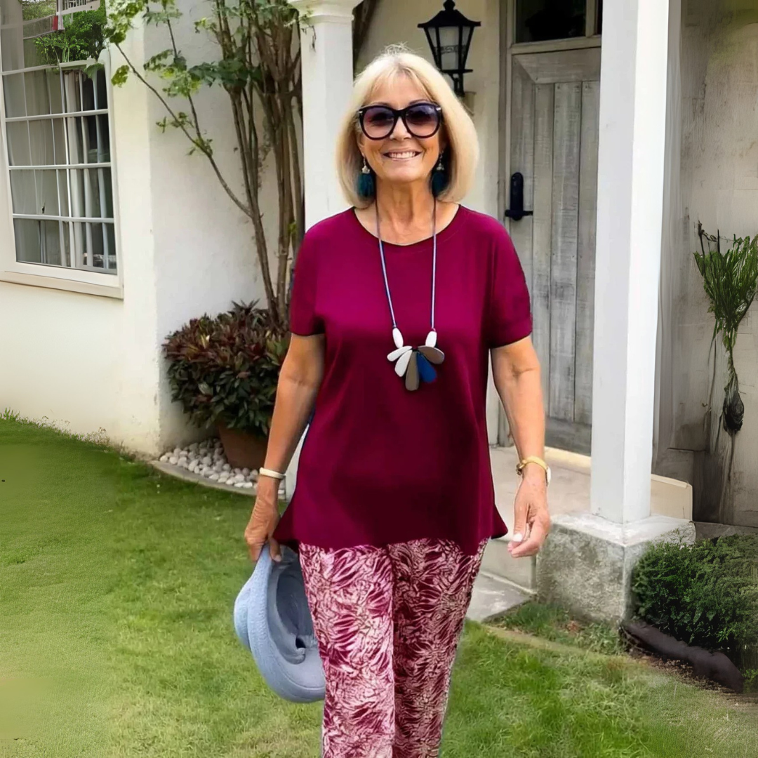 Elise - Elegante kreukvrije set van twee delen met een perfect gevormde pasvorm