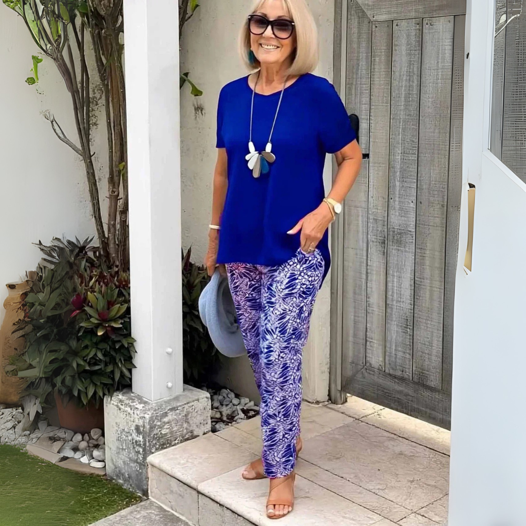 Elise - Elegante kreukvrije set van twee delen met een perfect gevormde pasvorm