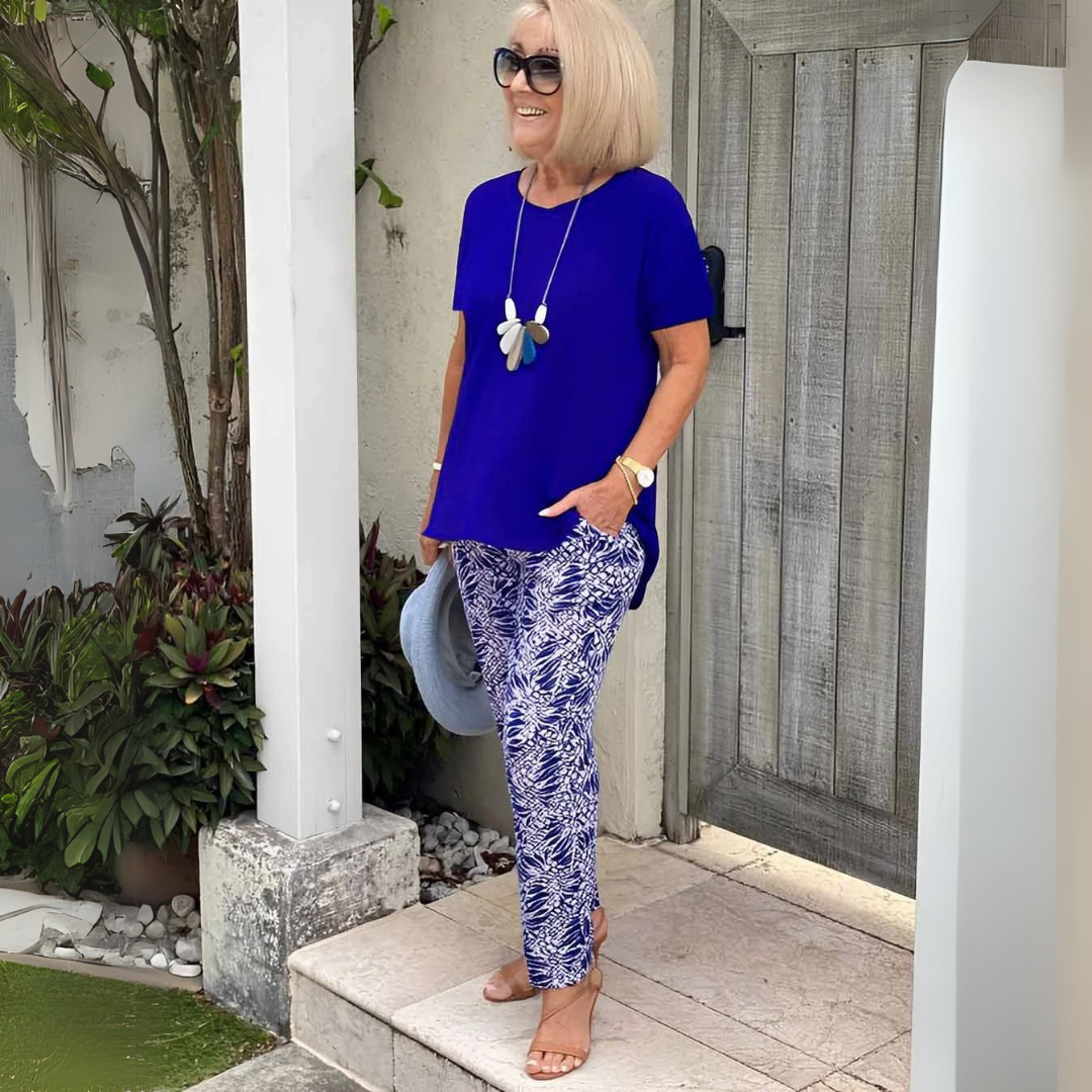 Elise - Elegante kreukvrije set van twee delen met een perfect gevormde pasvorm